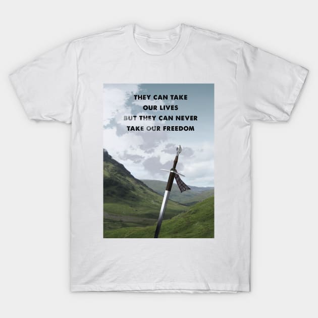 Braveheart retro travel art T-Shirt by 2ToastDesign